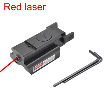 Gorący taktyczne Czerwony punktowy celownik laserowy Picatinny 20mm Rail do pistoletu Glock 17 20 21 22 23 30 31 32 Beretta M9
