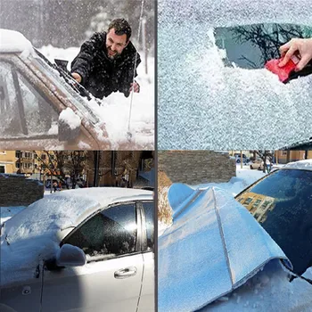 Pokrywa przedniej szyby samochodu Samochód śnieg, lód ochraniacz osłona przeciwsłoneczna dla tylnej pokrywy przedniej szyby blok tarcze grube d4