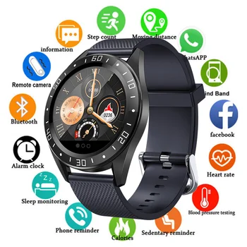 Inteligentne Zegarki Mężczyzna Kobiet Zegarek Elektroniczny Tlen Pomiar Ciśnienia Krwi Monitor Rytmu Serca Ip67 Wodoodporny Smartwatch Dla Sportu
