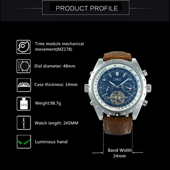 FUNKCJĄ wojskowe zegarek dla mężczyzn automatyczne mechaniczne zegarki męskie 2020 Tourbillon luksusowy skórzany pasek zegarka zegarki męskie
