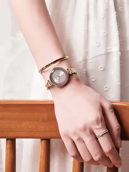 Cyrkonie Julius Lady damskie zegarek Japonia kwarc eleganckie, modne zegarki Zegarek sukienka bransoletka SS łańcuch pudełko na prezent na urodziny dziewczyny