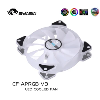 Bykski CF-APRGB-V3 wentylatory chłodnicy RGB CASE FAN 6Pin Header 11 leaf 120mm RGB płyta główna pilot zdalnego sterowania Symphony PC Cooling