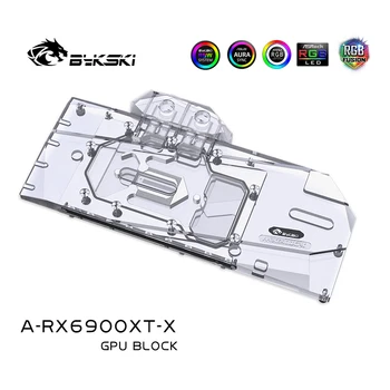 Bykski Water Block use for AMD RX6900XT 6800XT Reference Edition GPU Card / Full Cover Copper Radiator Block /A-RGB / RGB