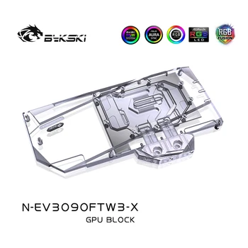 Bykski N-EV3090FTW3-X,3080 3090 GPU blok chłodzenia wodnego dla EVGA RTX3090 3080 FTW3 ULTRA GAMING Graphic Card,VGA Cooler A-RGB