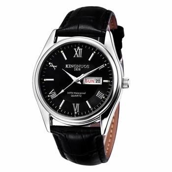 Relogio Masculino Luxury Brand wyświetlacz analogowy ze stali nierdzewnej data tydzień wodoodporne męskie zegarek kwarcowy biznesowe męskie zegarek