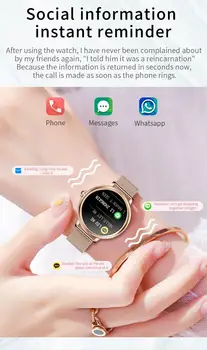 Damskie zegarek ambulatoryjnej pulsometr monitor ciśnienia krwi zegar informacje na temat wywoływania przypomnienie bransoletka dla Android IOS nowy