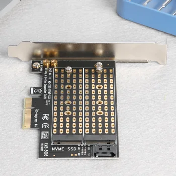 M. 2 NVME to PCIE Adapter M+B Key NGFF SSD to PCI-E 3.0 X4 SATA dla karty rozszerzeń, domowe, akcesoria komputerowe